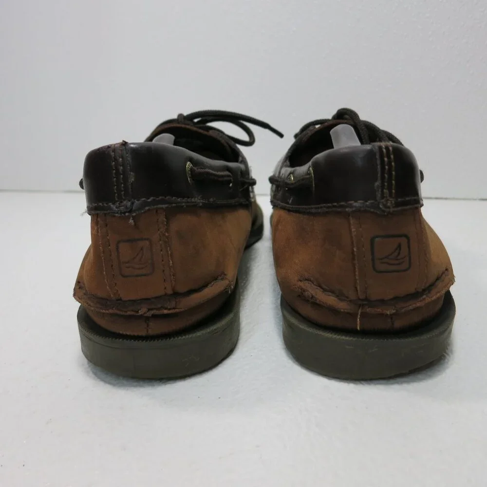 Sperry Top-Sider Two Tone Nubuck Leather Comfort Deck Boat Shoes Footwear 10 M